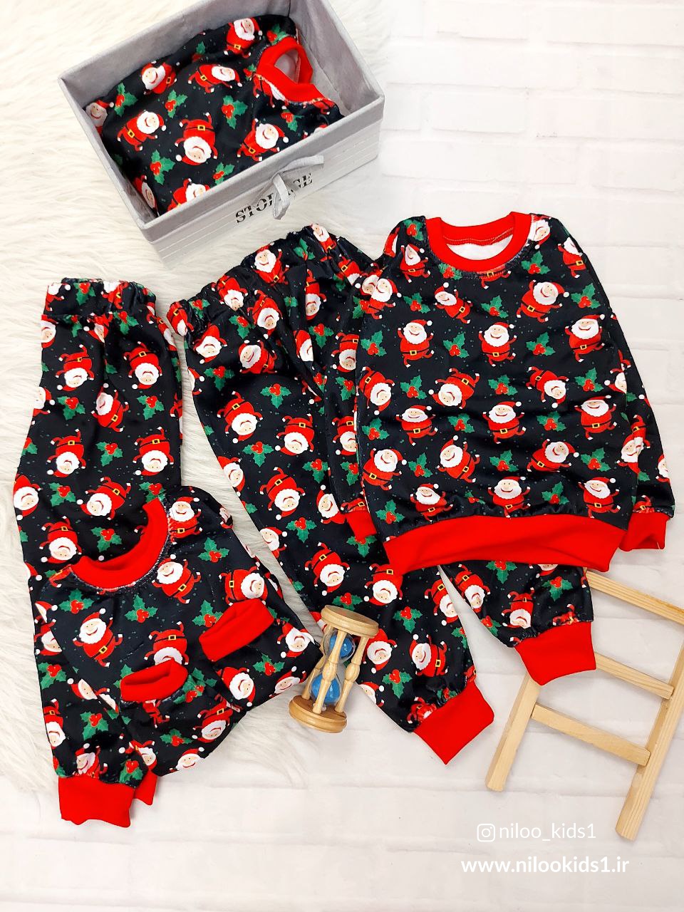 IMG_20231126_172232_926 بلوز شلوار مخمل بابانوئل کد۱۲۵۰ - Image 1