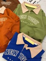 بلوز دُورس یقه دار NEW YORK کد۱۵۳۸ - Image 2