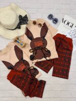 تیشرت شلوارک خرگوش کد۱۵۸۱ - Image 4