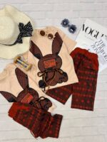 تیشرت شلوارک خرگوش کد۱۵۸۱ - Image 2