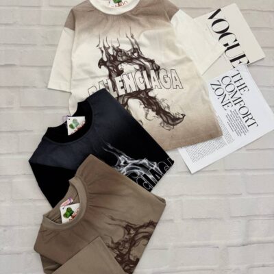 تیشرت لانگ BALENCIAGA(رنگ جدید)کد۱۵۷۲