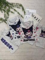 ست تاپ شلوارک کرومی کد۱۶۲۱