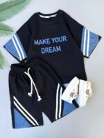 تیشرت شلوارک اسپرت MAKE YOUR DREAM کد۱۶۳۵ - Image 2