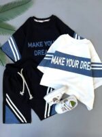تیشرت شلوارک اسپرت MAKE YOUR DREAM کد۱۶۳۵