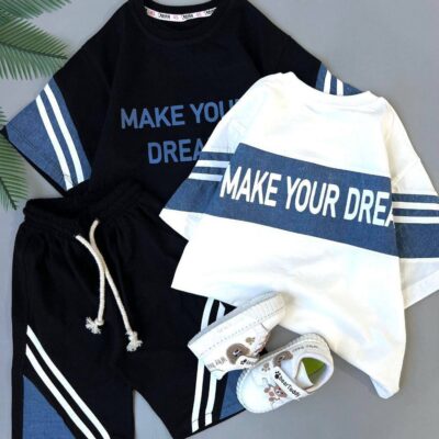 تیشرت شلوارک اسپرت MAKE YOUR DREAM کد۱۶۳۵