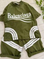 تیشرت شلوارک نواردار بالنسیاگاکد۱۶۵۷ - Image 8