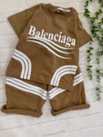 تیشرت شلوارک نواردار بالنسیاگاکد۱۶۵۷ - Image 5