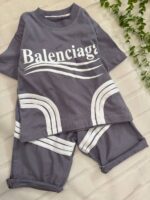 تیشرت شلوارک نواردار بالنسیاگاکد۱۶۵۷ - Image 4