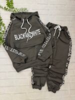 هودی شلوار BLACK AND WHITEکد۱۶۵۸ - Image 6