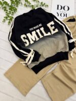 ست بلوزدورس وشلوار بگ دخترانهSMILE کد۱۶۶۸ - Image 6