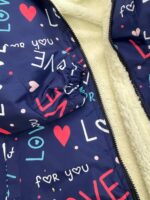 کاپشن سویشرت خزدار دخترانهLOVE کد۱۶۷۵ - Image 5