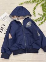 کاپشن پسرانه سرمه ای کد۱۶۷۶ - Image 4