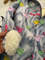 کاپشن سویشرت دخترانه smile کد۱۶۹۰ - Image 4