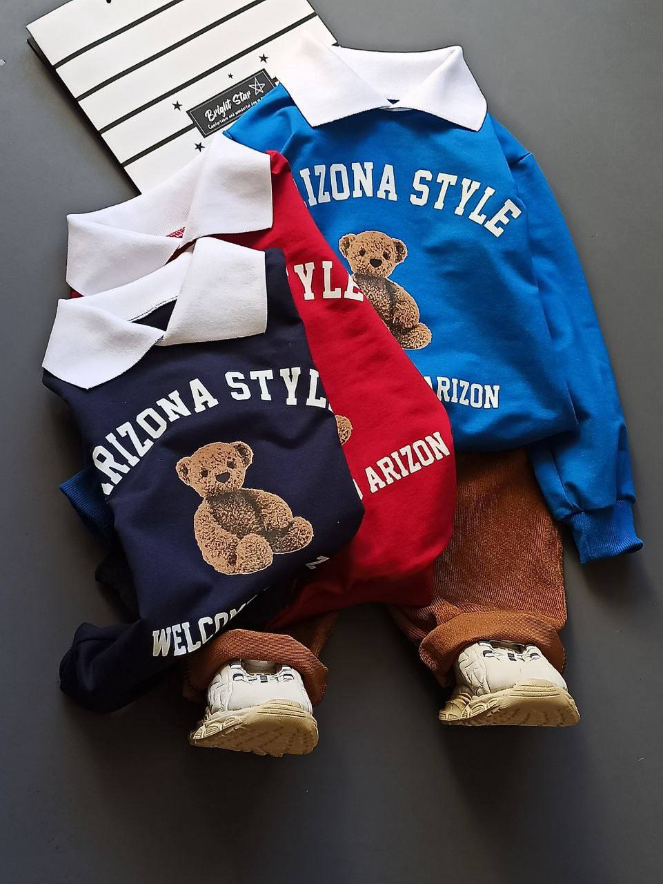 IMG_20260202_202038_666 ست بلوزشلوار پسرانه تدی کد۱۷۴۸ - Image 1