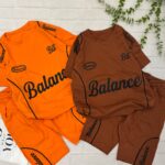 ست تیشرت شلوارک مغزدوزی(شارژشد) Balanceکد۱۷۶۶