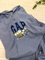 ست تاپ شلوارک کلاهدار GAP کد۱۸۱۲ - Image 2