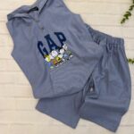 ست تاپ شلوارک کلاهدار GAP کد۱۸۱۲