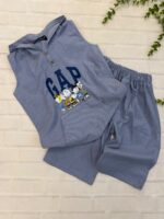 ست تاپ شلوارک کلاهدار GAP کد۱۸۱۲