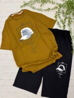 تیشرت شلوارک لَش طرح کلاهCAPکد۱۸۴۶ - Image 4