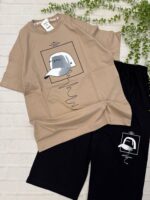 تیشرت شلوارک لَش طرح کلاهCAPکد۱۸۴۶ - Image 7