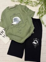 تیشرت شلوارک لَش طرح کلاهCAPکد۱۸۴۶ - Image 6