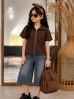 وست لینن یقه دار کد ۱۸۴۹ - Image 7